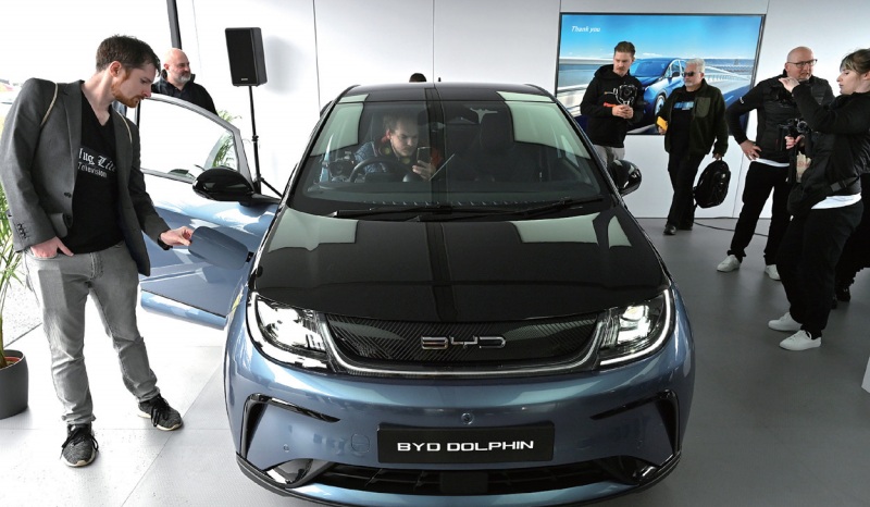 Market Share of Electric Vehicles Made in China in Europe